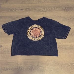 heartbreaker rock & roll crop top